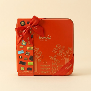 Cioccolato Venchi - Scatola in Latta Regalo con 20 Cioccolatini Assortiti - 275g