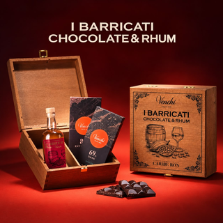 Cioccolato Venchi - I Barricati Chocolate & Rhum Experience Senza Glutine - 140g + 20cl