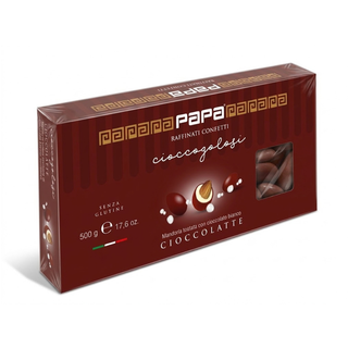 Confetti Papa - Ciocomandorla Ciocco Latte Bordeaux, Senza Glutine - 500g