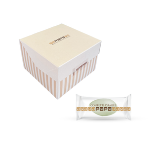 Papa - Dragee Cioccolatte VERDE SALVIA incartato singolarmente - 500g