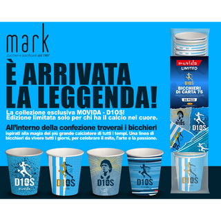 Mark – Kit da 50 Pezzi D10S – Bicchierini D10S con Zucchero Fino e Palettine in Bamboo