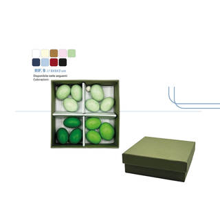 Dieffe - Scatola Degustativa Rif9 Quadrata - 9x9x3 (SCEGLI IL COLORE)