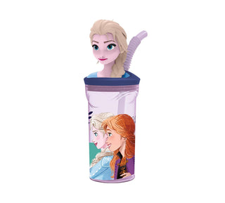 Bicchieri Frozen 3D con Cannuccia