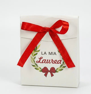 Baratti - Scatola Laurea Bianca "La Mia Laurea" 12pz - 8x10,3