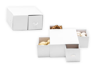 Spacco  - Scatola Quadrata con cassetto portaconfetti - 5,5x10,5 minimo 10pz (SCEGLI IL COLORE)