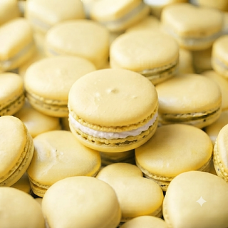 Confetti Maxtris - Classico Macaron, Gusto Limone Astuccio da 5pz Senza Glutine