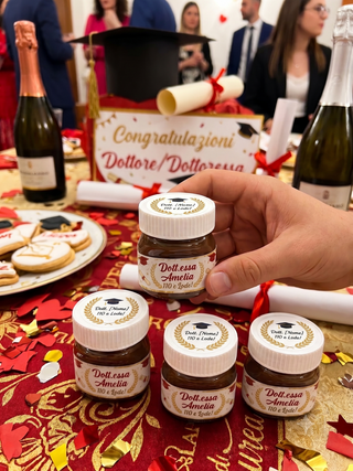 Mini Nutelline Personalizzabili per il tuo Evento! (MINIMO 20PZ)