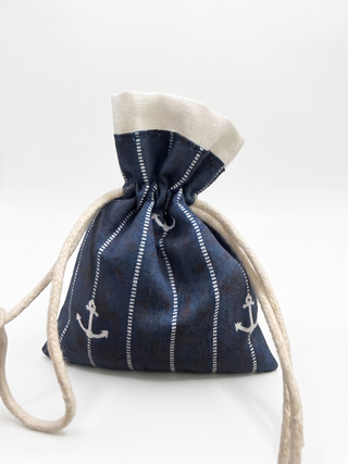 Star - Sacchetto Blu Mare con Tiranti 12pz - 9cm