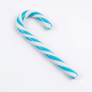 Mini Lecca Lecca Candy Cane Bianco/Azzurro - 14g cad.