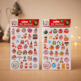 1pz Quaderno con Sticker Adesivi Natalizi dell'Elfo