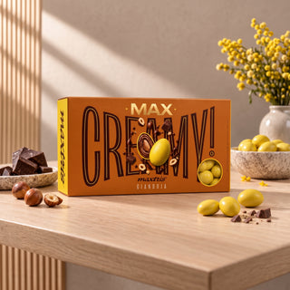 Confetti Maxtris - Ciocomandorla Max Creamy Gianduja Sun Giallo - 1kg