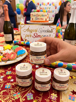 Mini Nutelline Personalizzabili per il tuo Evento! (MINIMO 20PZ)