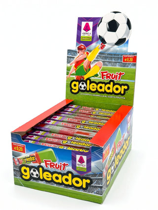 1pz Goleador Doppia Caramella Gommosa al Gusto Frutta Senza Glutine - 8g