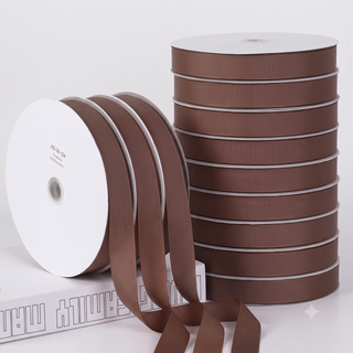 Nastro Gros Grain 25mm Fango