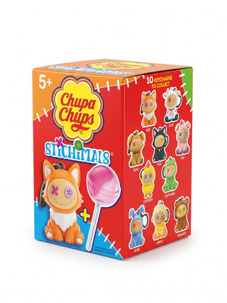 1pz Chupa Chups Stitchmals Lecca Lecca Aroma Fragola con Sorpresa - 12g