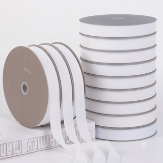 Nastro Gros Grain 40mm Bianco