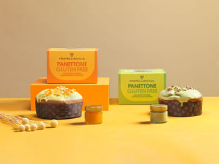 Fratelli Sicilia - Panettone GLUTEN FREE con Vasetto Crema Pistacchio da Spalmare - 500g