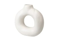 Vaso in ceramica Bianco Matte - Catologo Garpe - 26x9x27 Cm