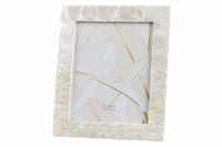 Cornice bianca in stile madreperla - 20x25cm