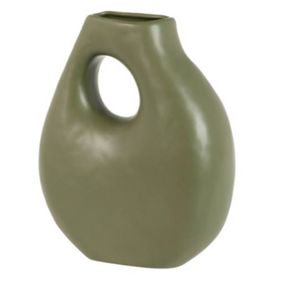 Vaso verde in ceramica 30 cm