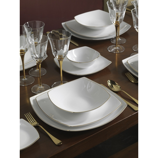 Weissestal - Piatto Fondo 20,5cm Venus Gold Line - 6pz