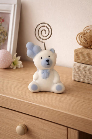 Portafoto Orsetto Azzurro 9,5cm