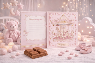 Maxtris - Tavoletta Cioccolato al Latte Baby Rosa