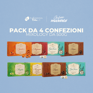 Kit Confettata Maxtris Angolo Cubano Mixology 4 Pack da 500g (SCEGLI I GUSTI)