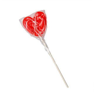 White Red Heart Lollipop 60g