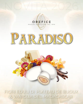 Orefice - Ciocomandorla Paradiso Fiori Eduli di Plateau De Buous & Vaniglia del Madagascar - 1kg