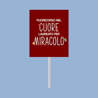 Lecca Lecca Meme Sticker Per la tua Laurea! 6,5g 7x6 (MINIMO 20PZ)