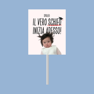 Lecca Lecca Meme Sticker Per la tua Laurea! 6,5g 7x6 (MINIMO 20PZ)