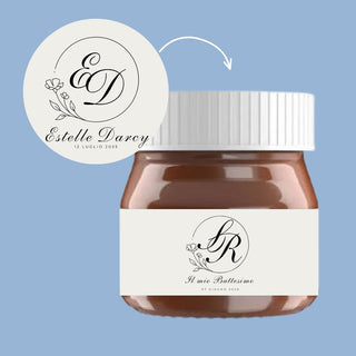 Mini Nutelline Personalizzate con iniziali (MINIMO 20PZ) (LEGGI DESCRIZIONE)