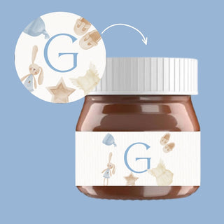 Mini Nutelline Personalizzate con iniziali (MINIMO 20PZ) (LEGGI DESCRIZIONE)
