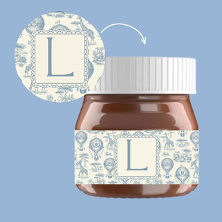 Mini Nutelline Personalizzate con iniziali (MINIMO 20PZ) (LEGGI DESCRIZIONE)