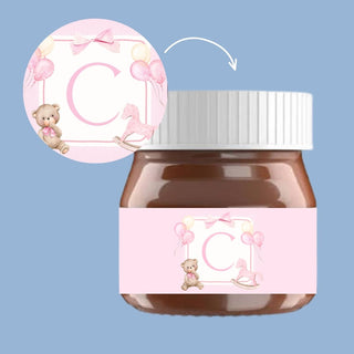 Mini Nutelline Personalizzate con iniziali (MINIMO 20PZ) (LEGGI DESCRIZIONE)