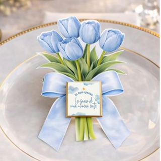 Segnaposti Tulipani Personalizzati per il tuo evento! 15x9 cm (MINIMO 20PZ)