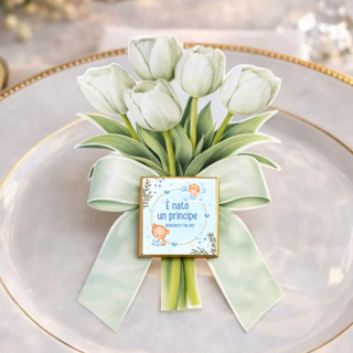 Segnaposti Tulipani Personalizzati per il tuo evento! 15x9 cm (MINIMO 20PZ)