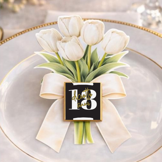 Segnaposti Tulipani Personalizzati per il tuo evento 15x9 cm (MINIMO 20PZ)