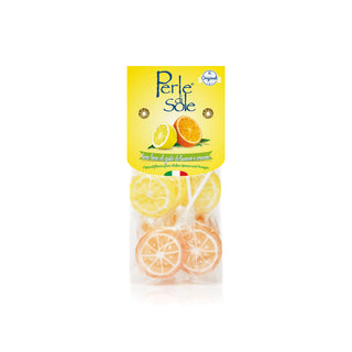 Perle di Sole - Lecca-Lecca al gusto di Limone e Arancia - 140gr