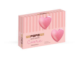 Papa - 6 Macaron Cuore Fragola NOVITA' 2026!!!