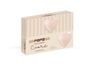 Papa - 6 Macaron Cuore Vaniglia NOVITA' 2026!!!