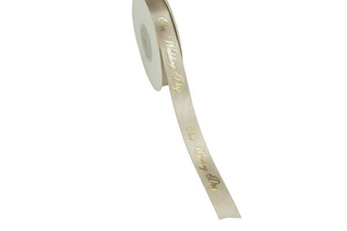 Nastro Stampato Wedding Day Oro MM15 X 25MT