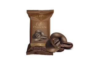Cioccolato Maxtris - Coffee Chocolate Latte Chicchi di Caffè Incartati Singolarmente - 1Kg