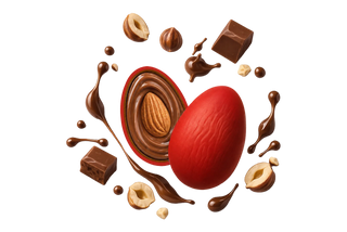 Confetti Maxtris - Ciocomandorla Max Creamy Gianduja Rosso Laurea - 1kg