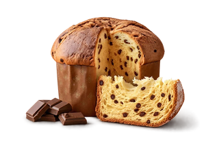 Pasticceria Maxtris - Panettone ai Tre Cioccolati Senza Uvetta e Scorze di Agrumi - 1kg