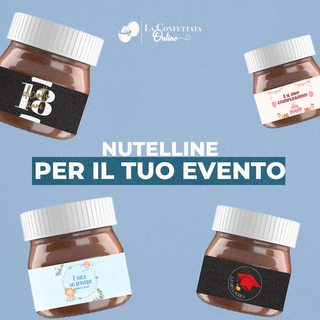 Mini Nutelline Personalizzate per il tuo Evento! (MINIMO 20PZ) (LEGGI DESCRIZIONE)