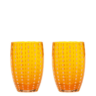 Zafferano Italia - Set da 2 Bicchieri Perle Tumbler (SCEGLI IL COLORE)