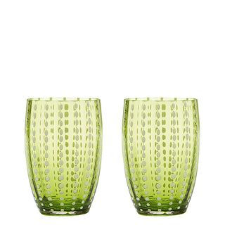 Zafferano Italia - Set da 2 Bicchieri Perle Tumbler (SCEGLI IL COLORE)