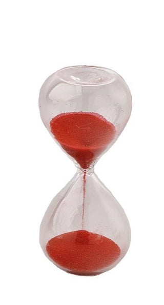 Clessidra Sabbia Rosso Diametro 4 cm Altezza 10cm